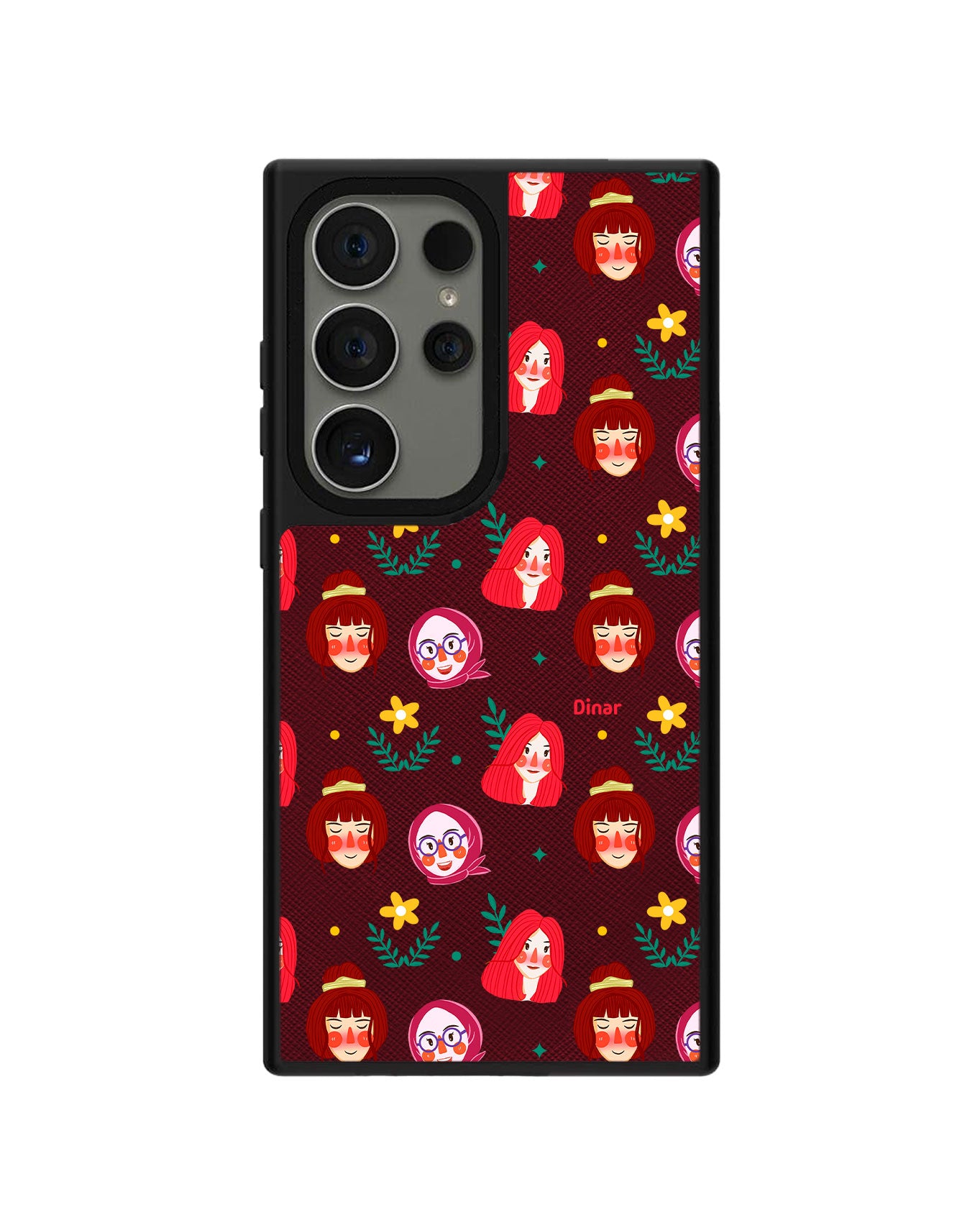 Android Leather Grip Case - Lovely Faces