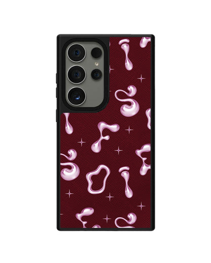 Android Leather Grip - CUSTOM MONOGRAM 3.0 Pink Chrome