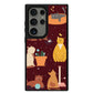 Android Leather Grip Case - Playful Cat