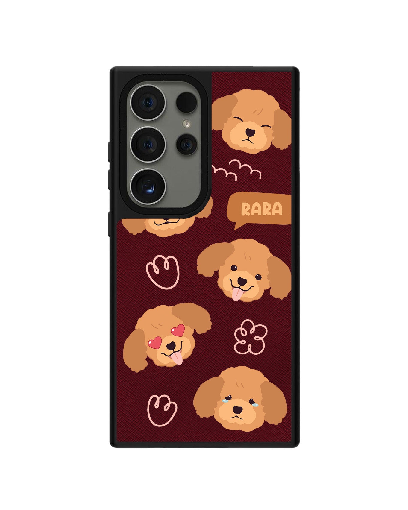 Android Leather Grip Case - Poodle Squad 3.0