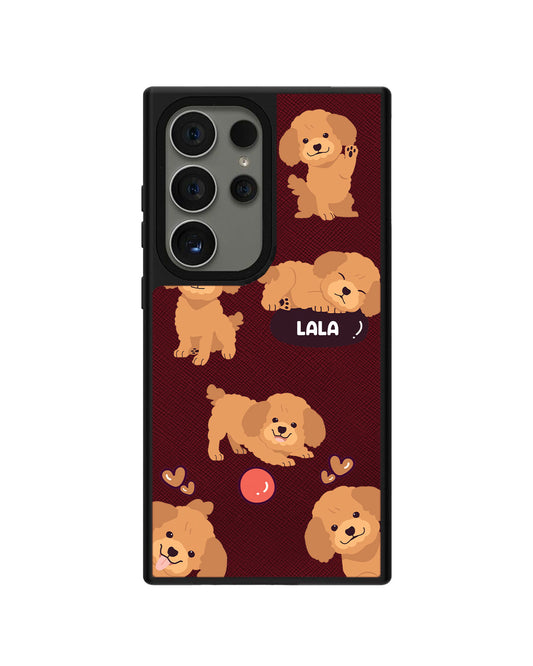 Android Leather Grip Case - Poodle Squad 1.0