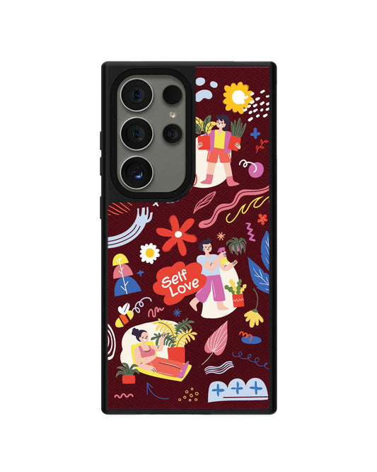 Android Leather Grip Case - Self Love Sticker Pack 1.0