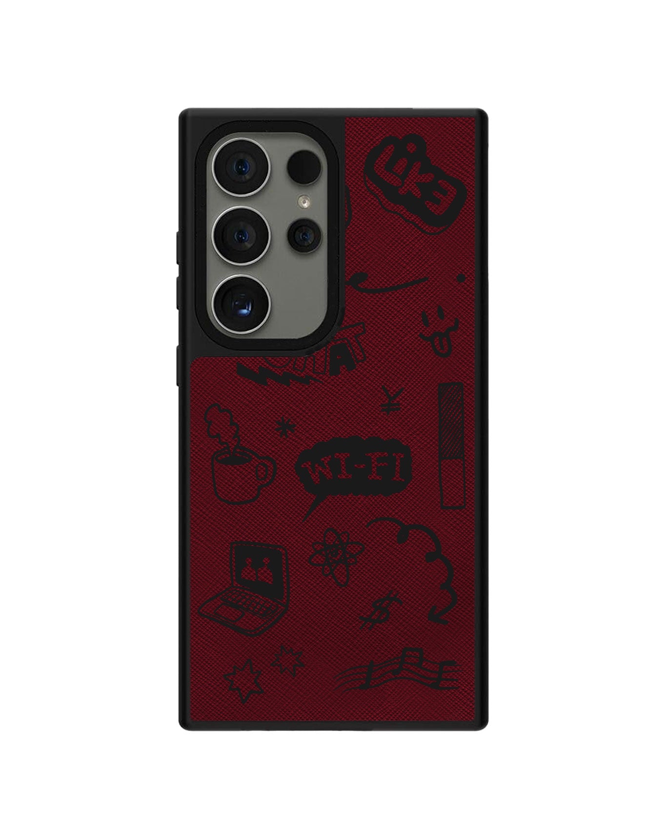 Android Leather Grip - Social Black