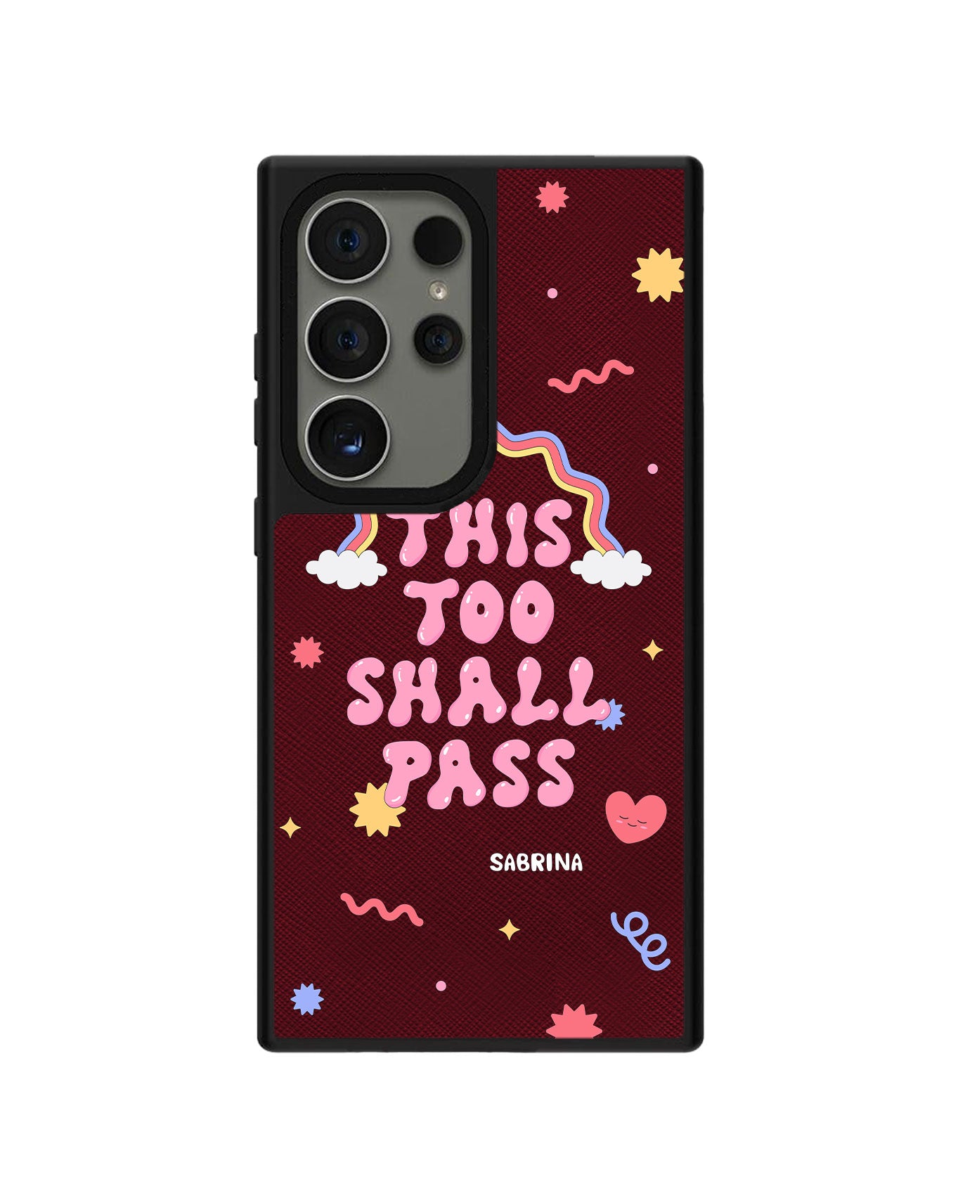 Android Leather Grip Case - This Too Shall Pass