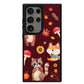 Android Leather Grip Case - Autumn Animals