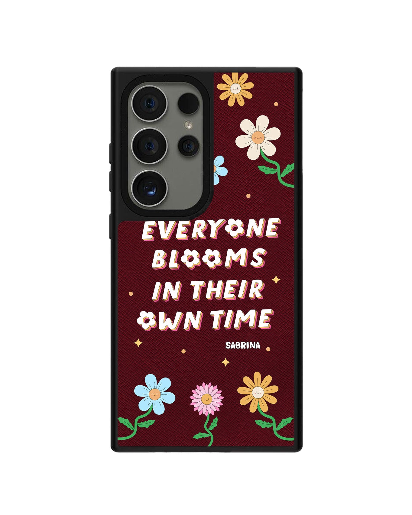 Android Leather Grip Case - Blooms