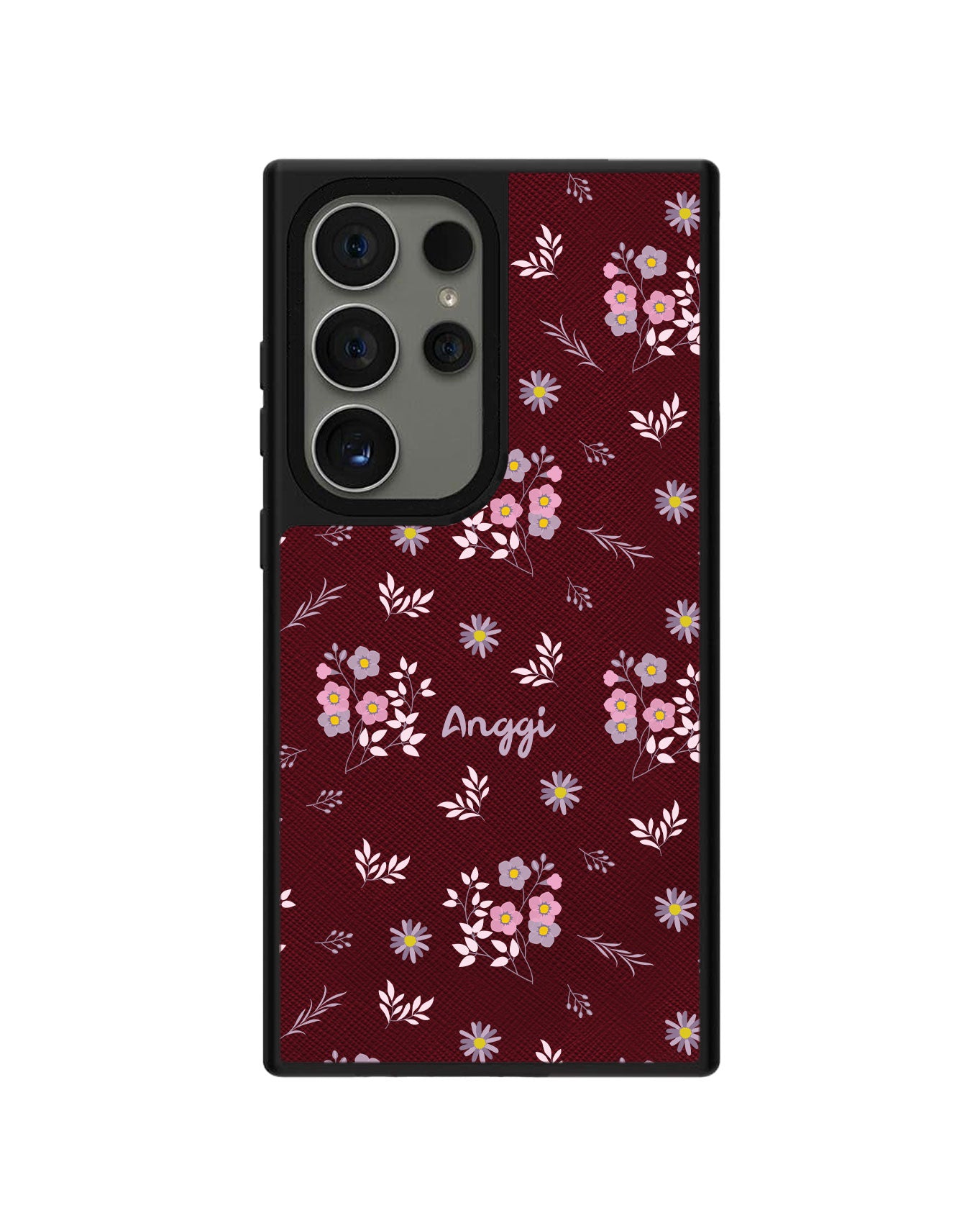 Android Leather Grip Case - Cherry Blossom