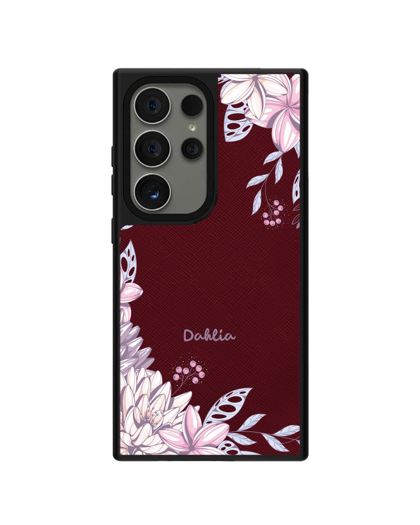 Android Leather Grip Case - Dahlia