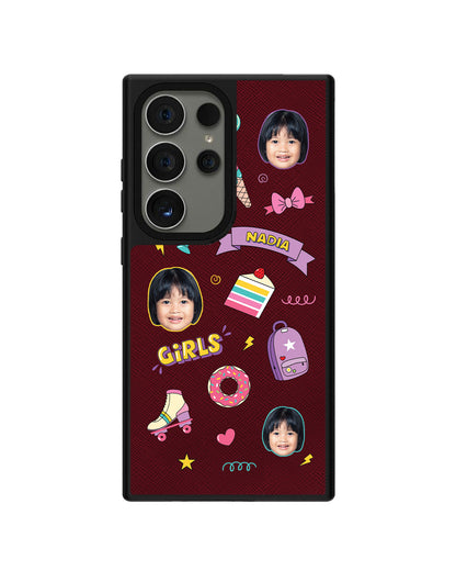 Android Leather Grip - Face Grid Comic