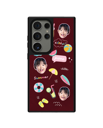 Android Leather Grip - Face Grid Summer