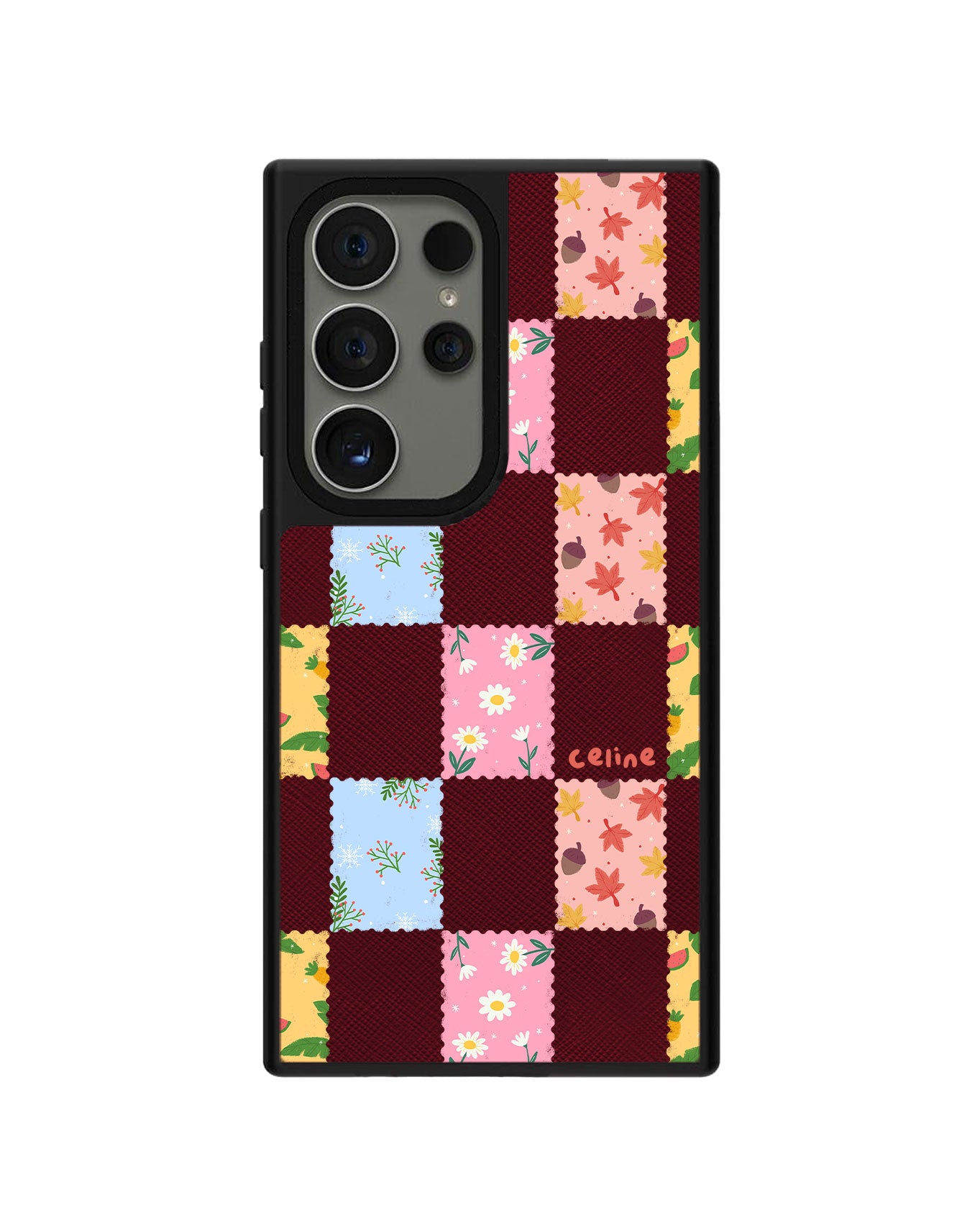 Android Leather Grip Case - Four Seasons Stamps