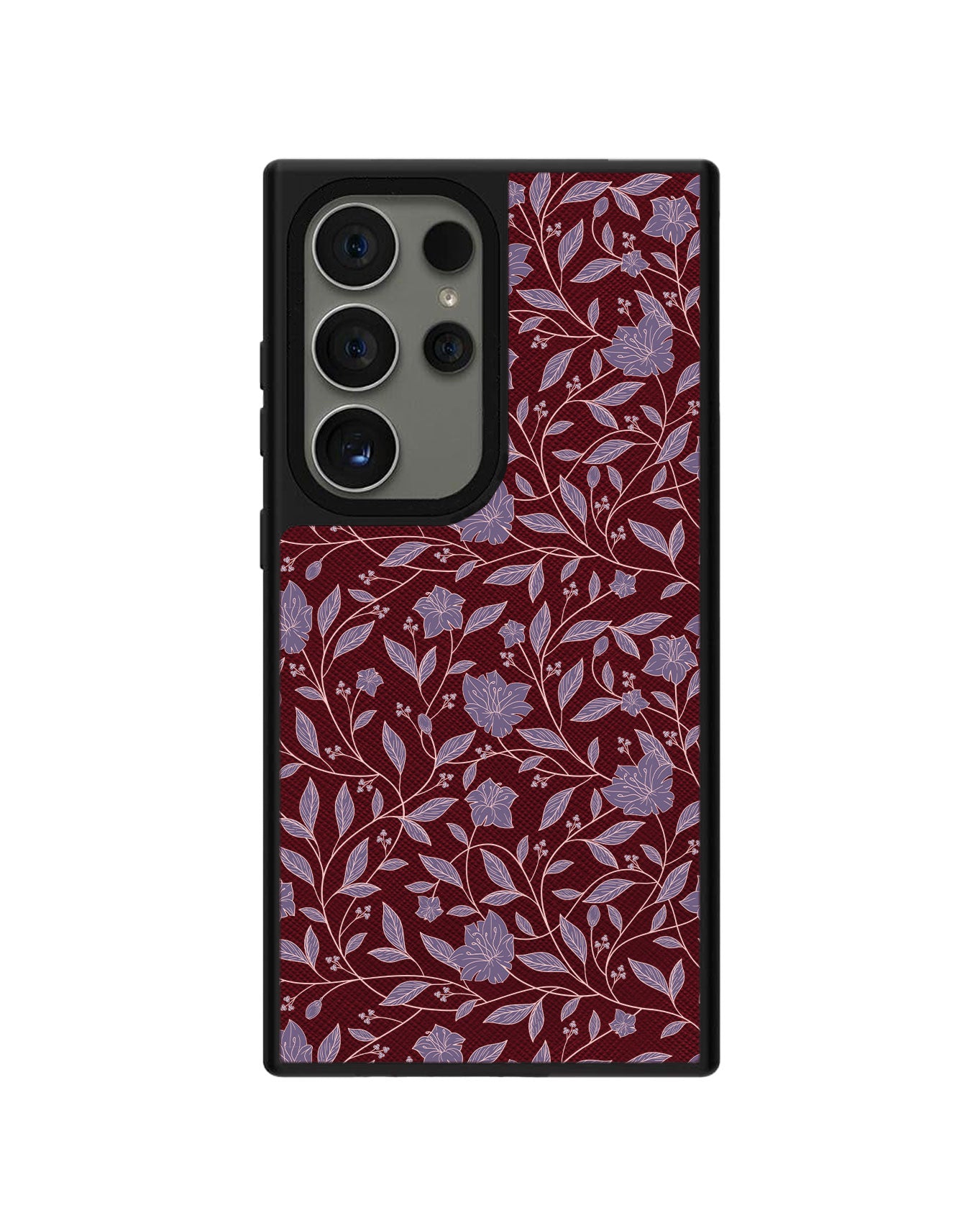 Android Leather Grip Case - Sketchy Flower 4.0