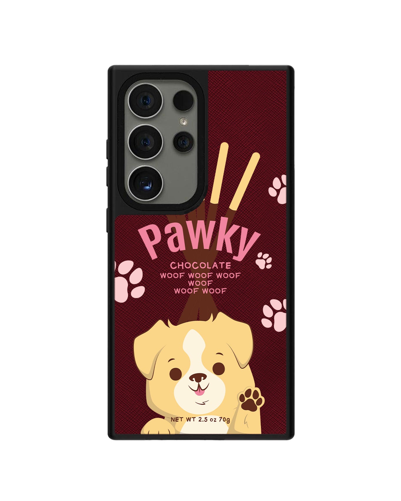 Android Leather Grip Case - Pawky Dog