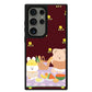 Android Leather Grip Case - Picnic Bear Lilac