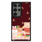 Android Leather Grip Case - Picnic Bear Pink