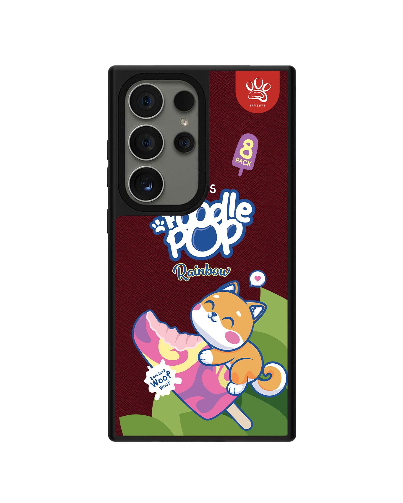 Android Leather Grip Case - Poodle Pop