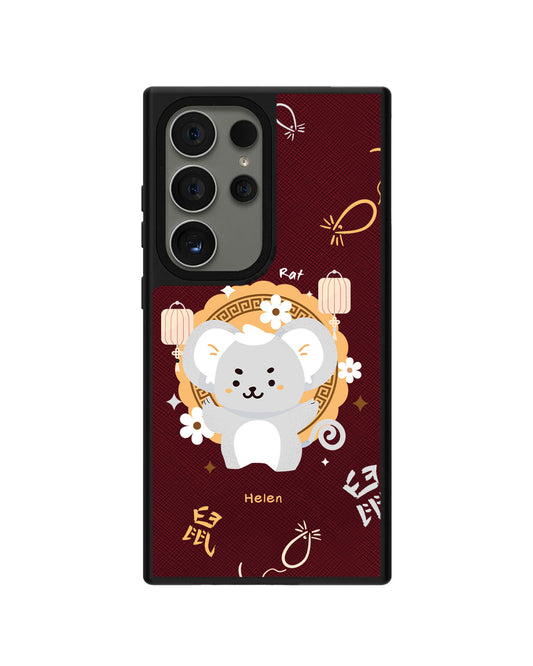 Android Leather Grip Case - Rat (Shio / Chinese Zodiac)