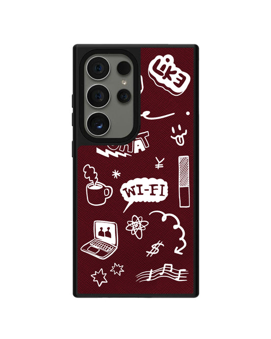 Android Leather Grip - Social White