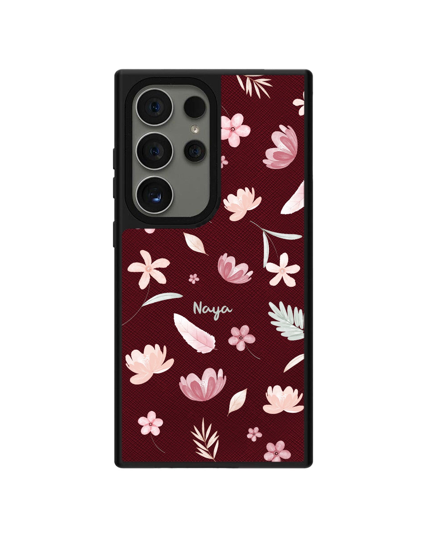 Android Leather Grip Case - Wild Flower