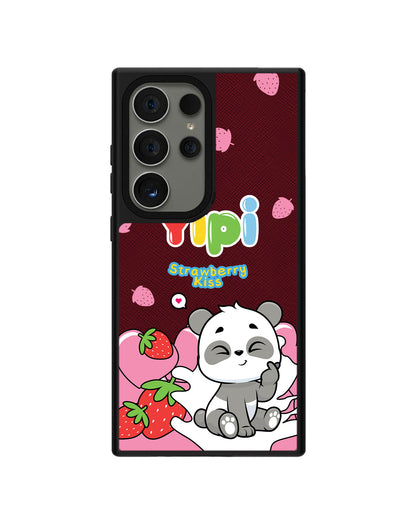 Android Leather Grip - Yipi Strawberry Kiss