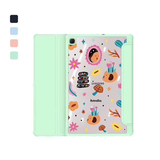 Android Tab Acrylic Flipcover - Grow and Bloom