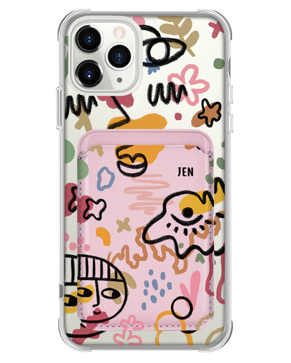 iPhone Magnetic Wallet Case - Abstract 3.0