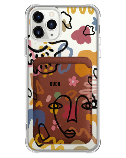iPhone Magnetic Wallet Case - Abstract 4.0
