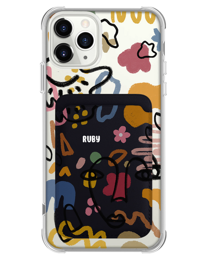 iPhone Magnetic Wallet Case - Abstract 4.0