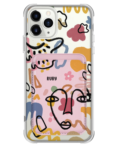 iPhone Magnetic Wallet Case - Abstract 4.0
