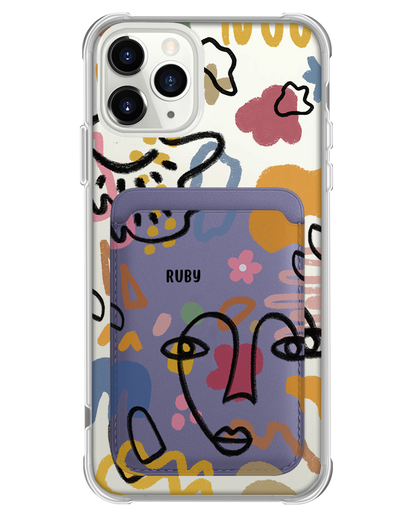 iPhone Magnetic Wallet Case - Abstract 4.0