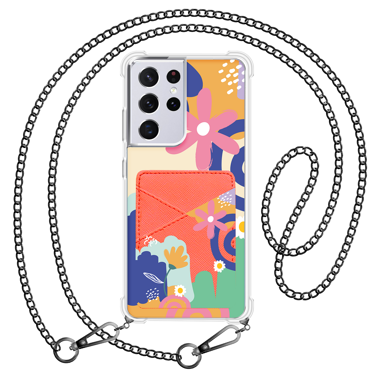 Android Phone Wallet Case - Abstract Flower 1.0