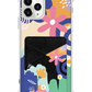 iPhone Phone Wallet Case - Abstract Flower 1.0