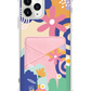 iPhone Phone Wallet Case - Abstract Flower 1.0