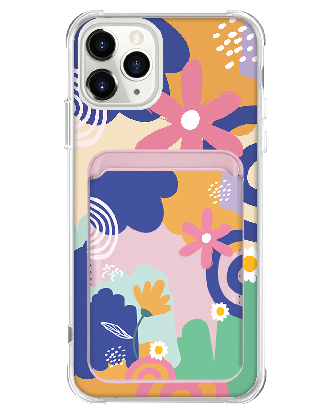 iPhone Magnetic Wallet Case - Abstract Flower 1.0