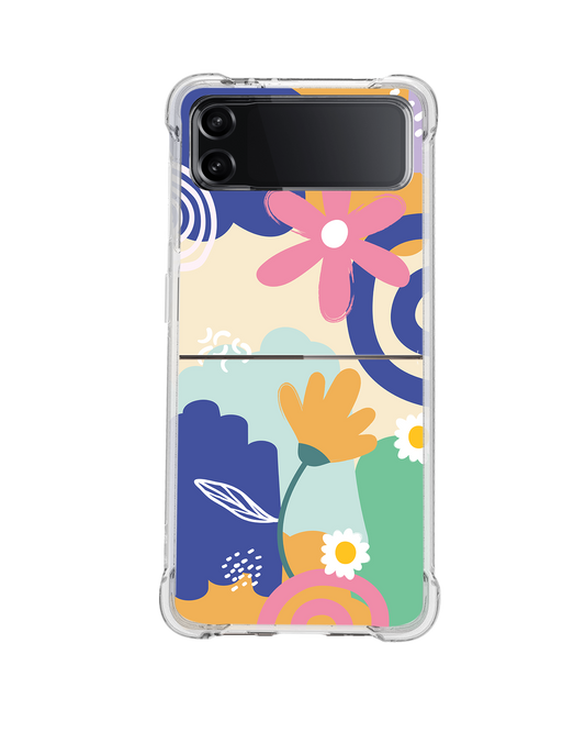 Android Flip / Fold Case - Abstract Flower 1.0