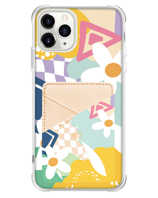 iPhone Phone Wallet Case - Abstract Flower 2.0