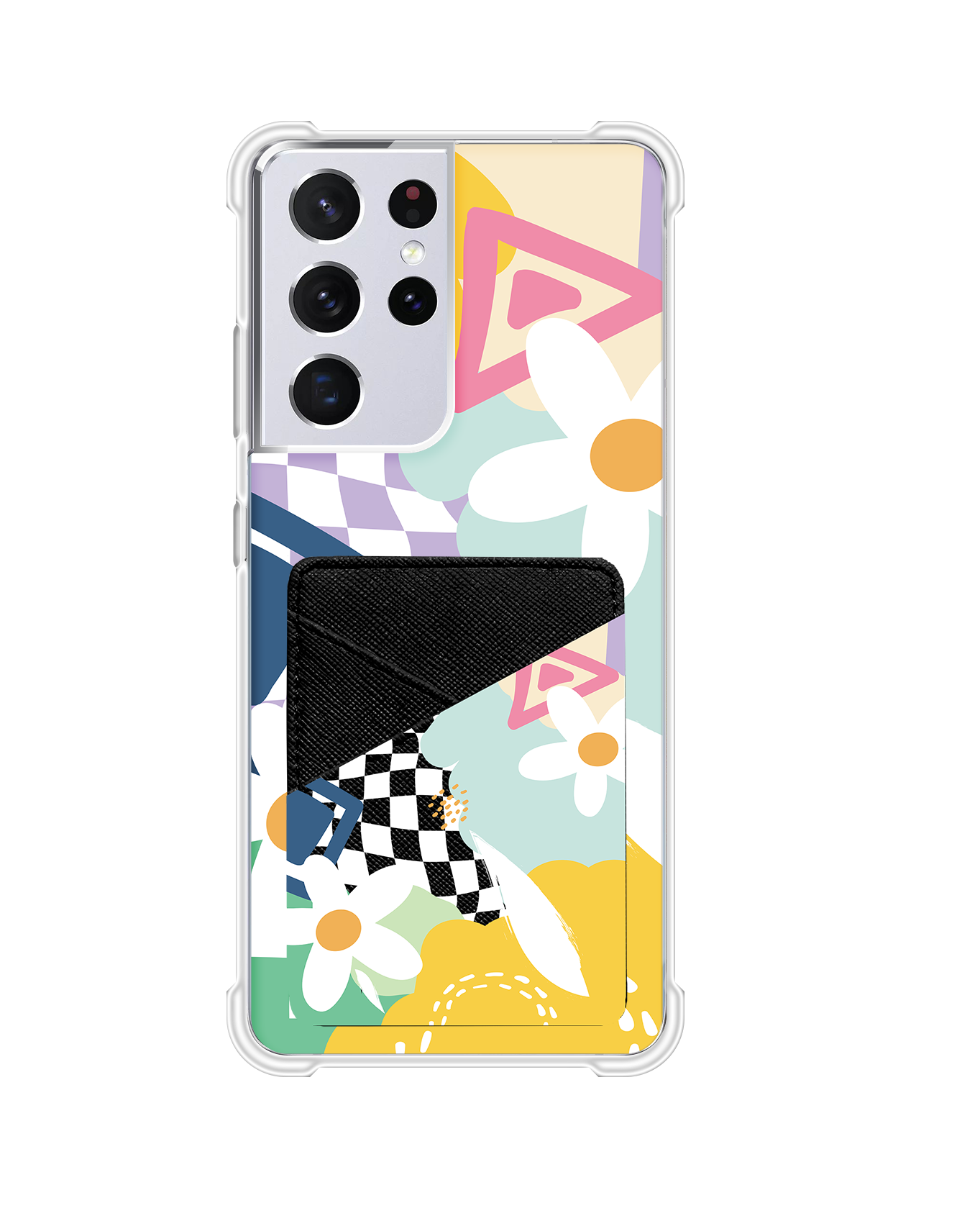 Android Phone Wallet Case - Abstract Flower 2.0