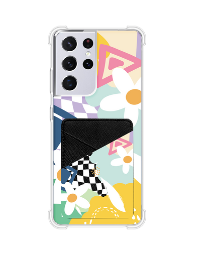 Android Phone Wallet Case - Abstract Flower 2.0