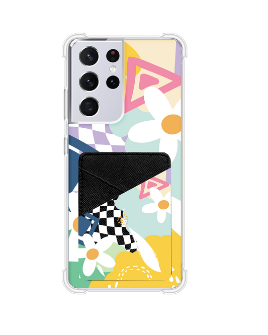 Android Phone Wallet Case - Abstract Flower 2.0