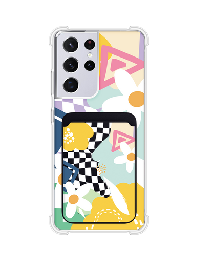 Android Magnetic Wallet Case - Abstract Flower 2.0
