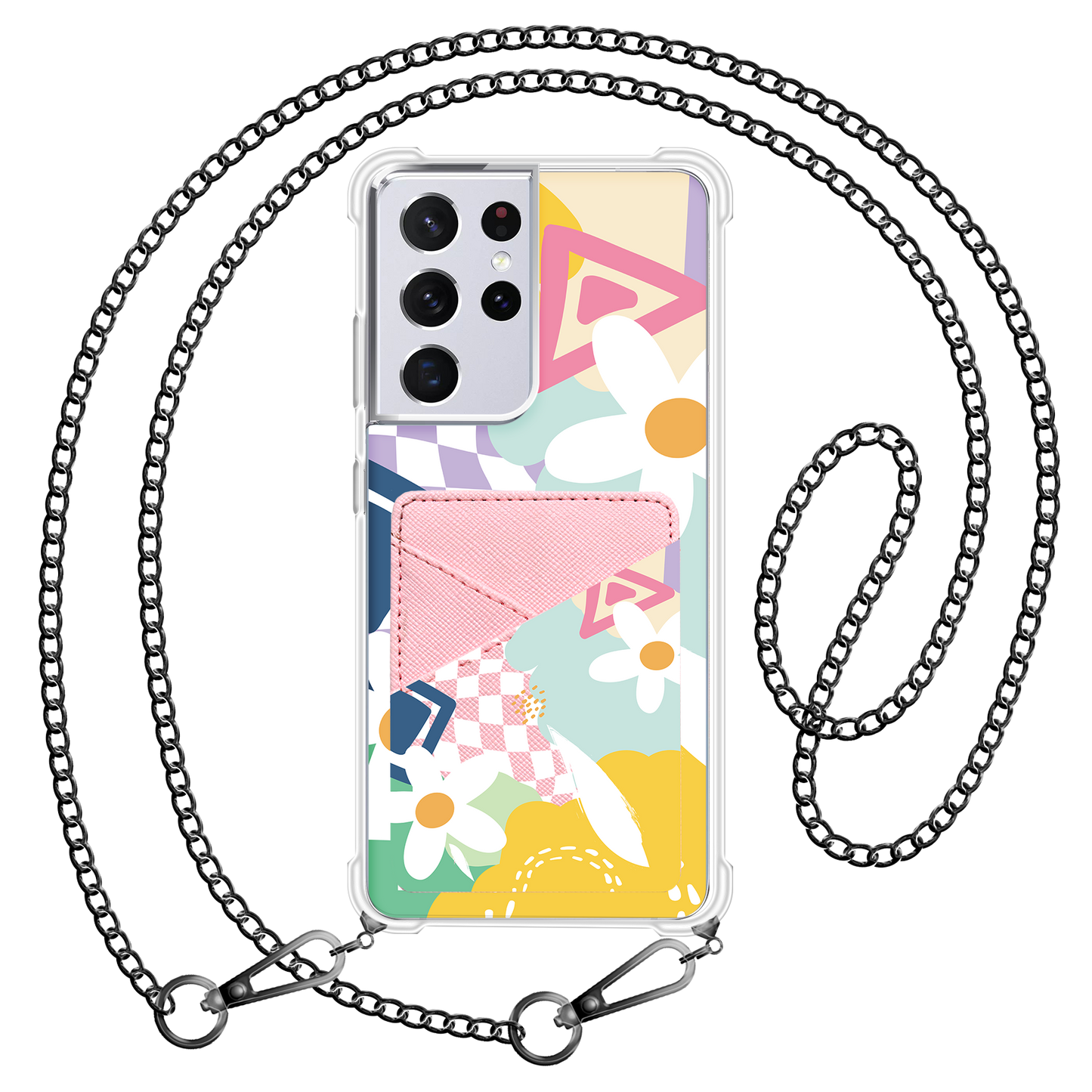 Android Phone Wallet Case - Abstract Flower 2.0