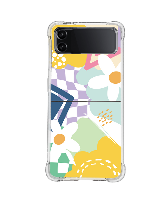 Android Flip / Fold Case - Abstract Flower 2.0
