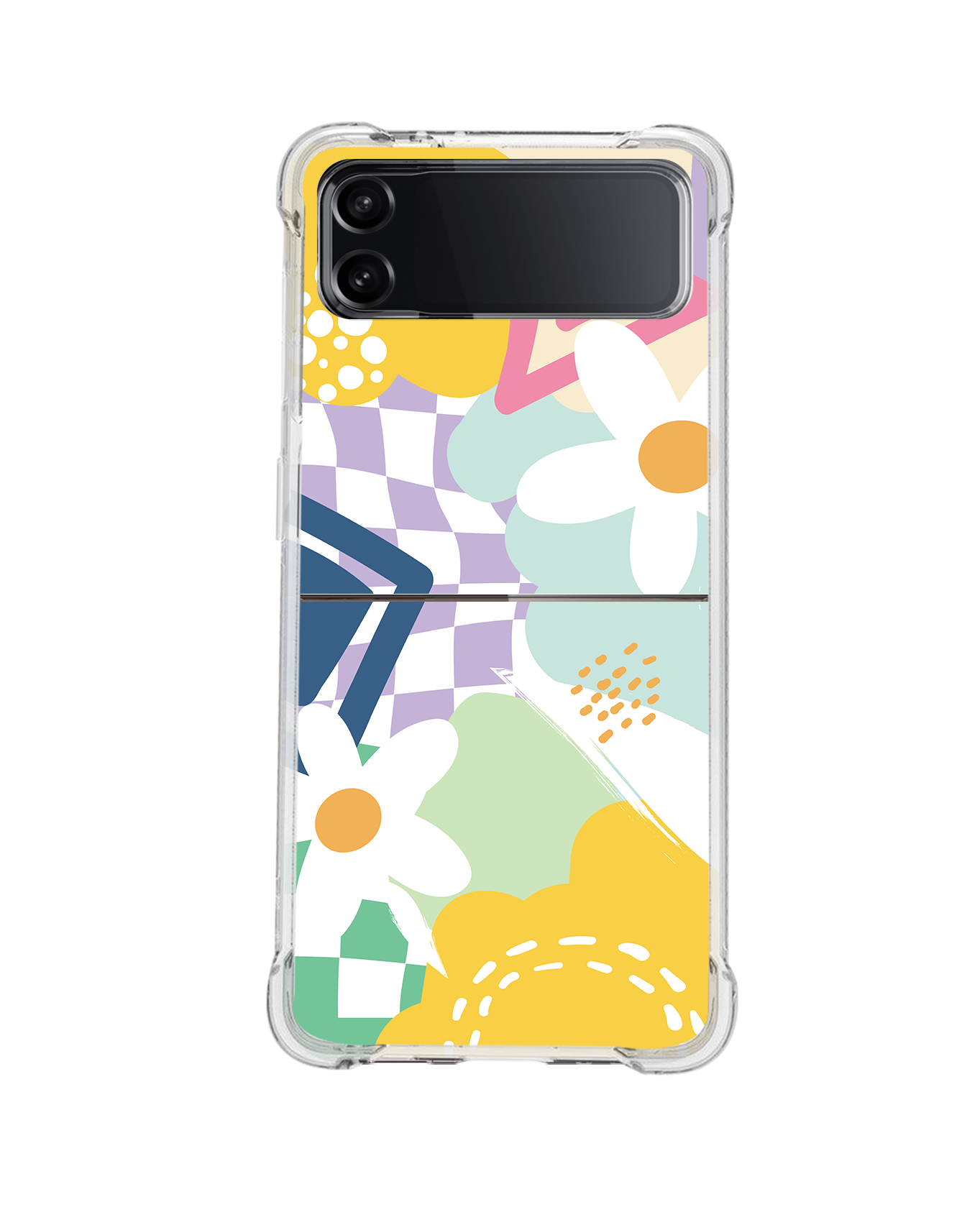 Android Flip / Fold Case - Abstract Flower 2.0