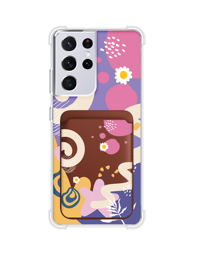 Android Magnetic Wallet Case - Abstract Flower 3.0