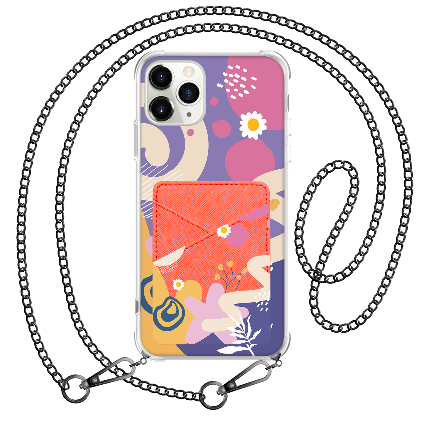 iPhone Phone Wallet Case - Abstract Flower 3.0