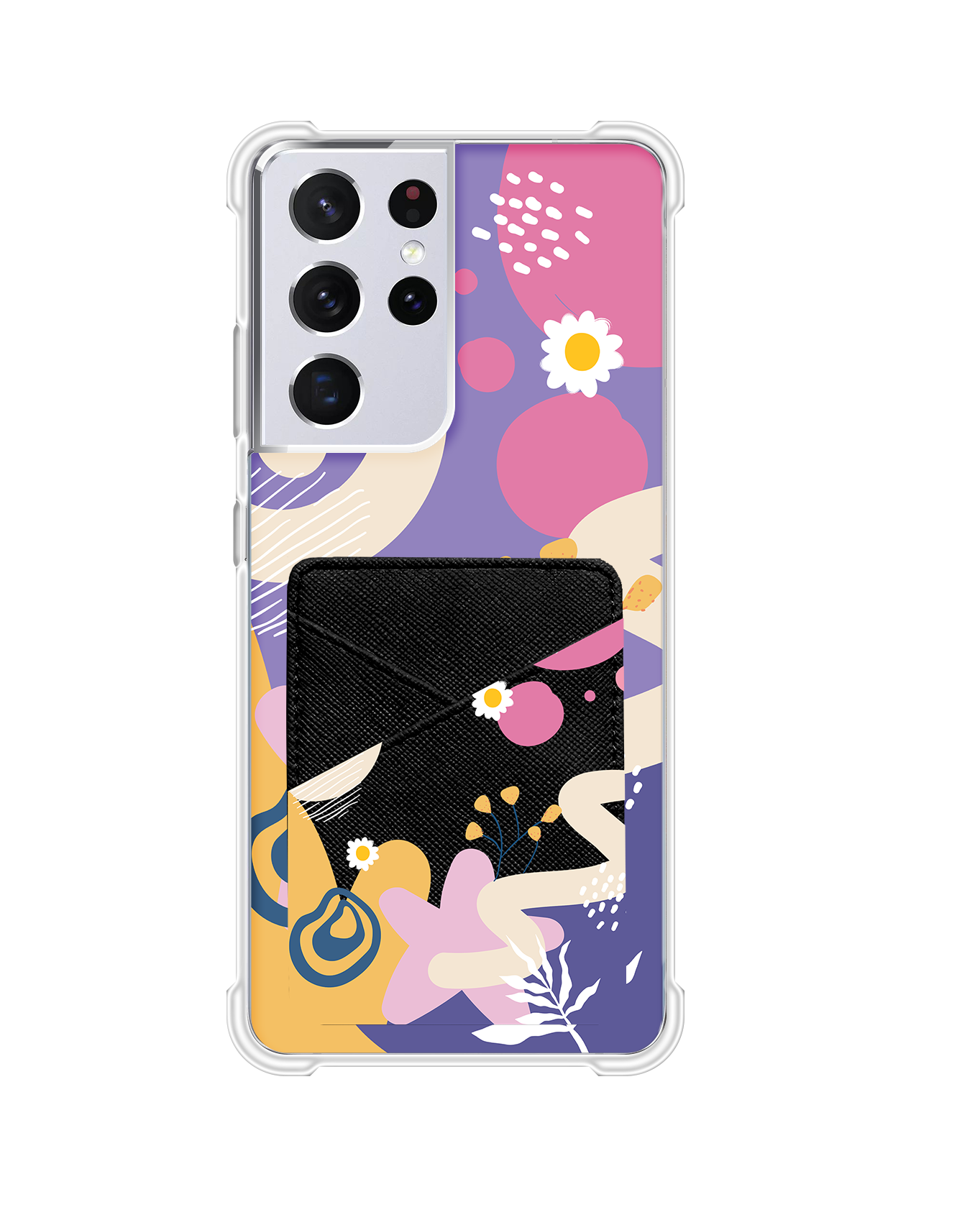 Android Phone Wallet Case - Abstract Flower 3.0