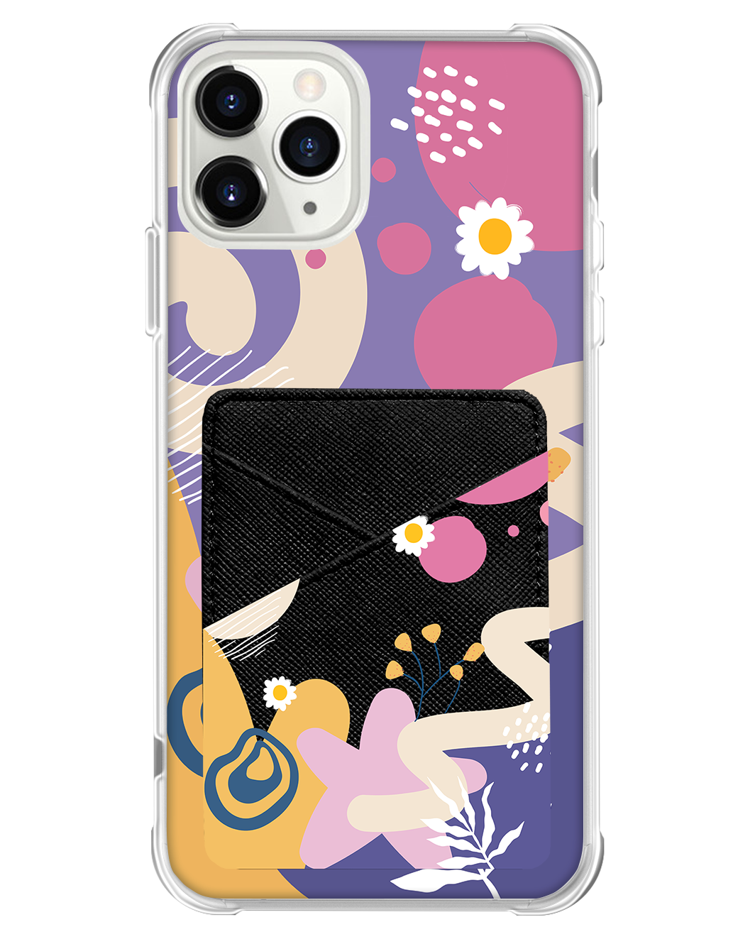 iPhone Phone Wallet Case - Abstract Flower 3.0