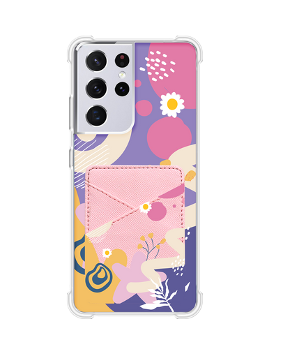 Android Phone Wallet Case - Abstract Flower 3.0