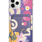 iPhone Magnetic Wallet Case - Abstract Flower 3.0