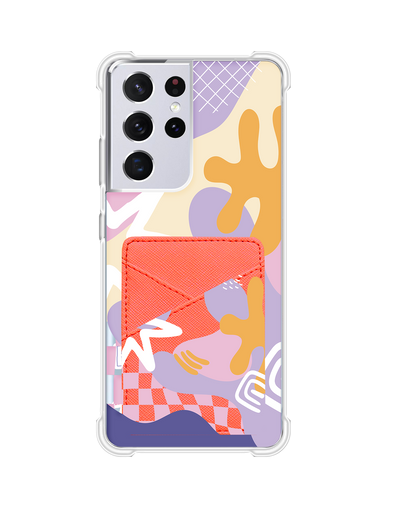 Android Phone Wallet Case - Abstract Flower 4.0